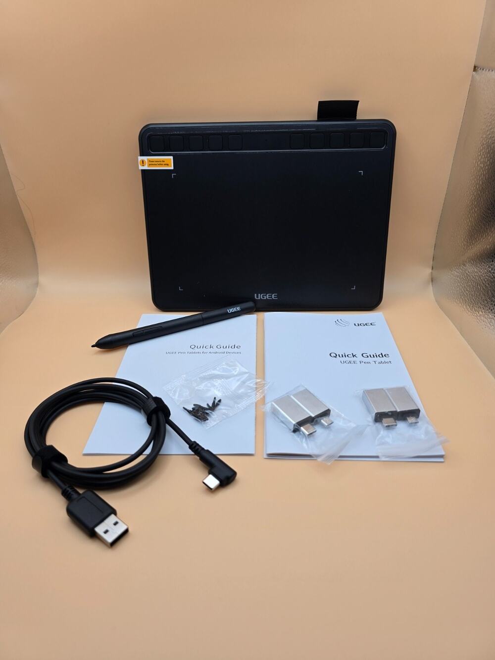 UGEE S640 Graphics Drawing Pen Tablet 8192 Pressure Battery-Free Stylus NEW